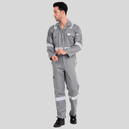 F1023 Fire Retardant Cotton Coverall – NFPA & CAT 2 Certified