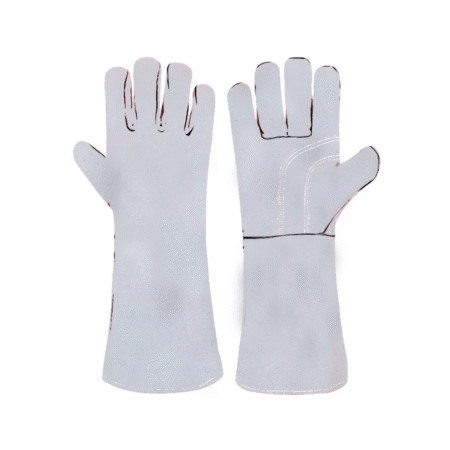 WELDING GLOVES COW SPLIT LEATHER KEVLAR® STITCHED REINFORCED PALM
